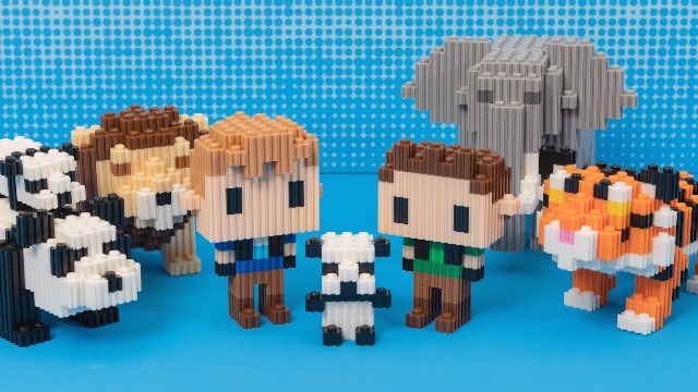 Amazon.com: Pix Brix - Wild Kratts Toy Pixel Art Kit - Giant Panda